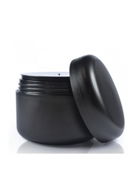100ml Black Frosted jar with lid