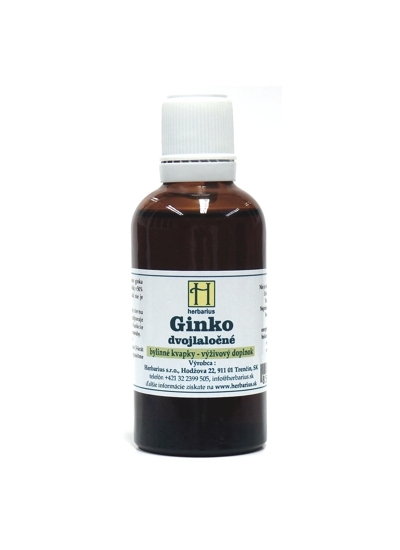 Herbárius Ginkgo dvojlaločnaté tinktúra 50ml