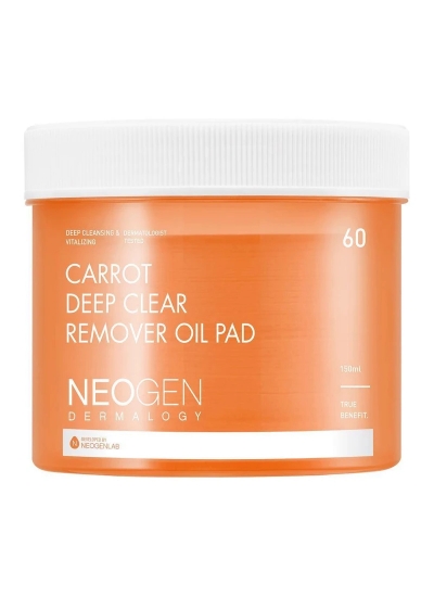 NEOGEN - Dermalogy Carrot Deep Clear Remover Oil Pad 60ks