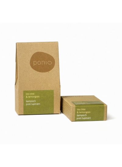 PONIO - Tea tree & lemongrass - solid anti-dandruff shampoo 60g