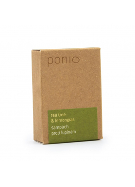 PONIO - Tea tree & lemongrass - šampúch proti lupinám 30g